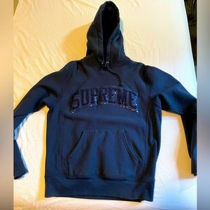 Supreme hoodie - navy